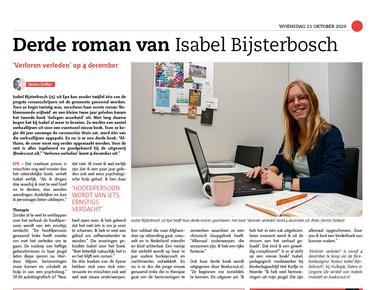 Nieuwsbericht Isabel Bijsterboch